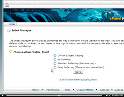 cpanel inde manager