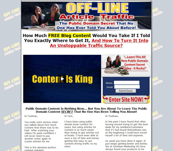 Offline Article Traffic