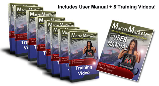 Macro Marketer Training Module - 8 videos and user manual