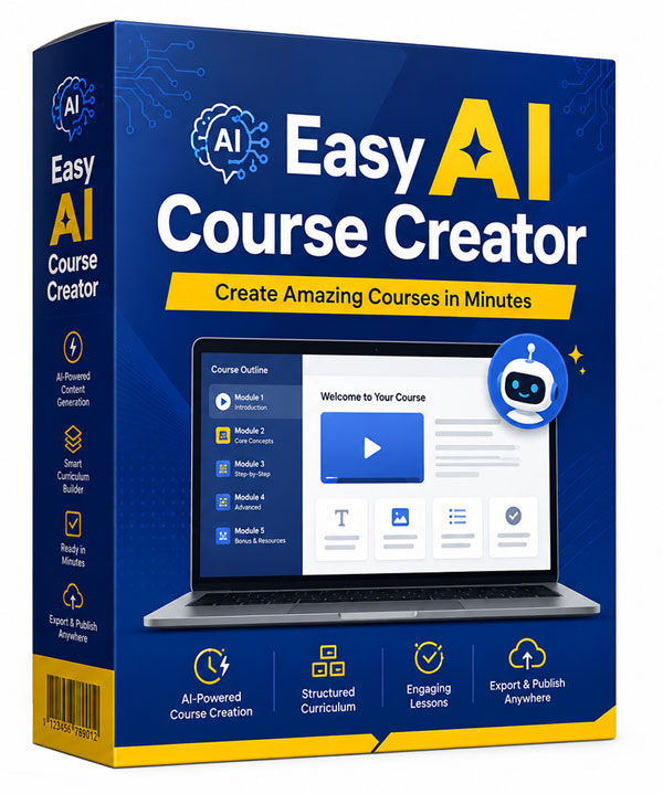 Easy AI Course Creator 3D ecover
