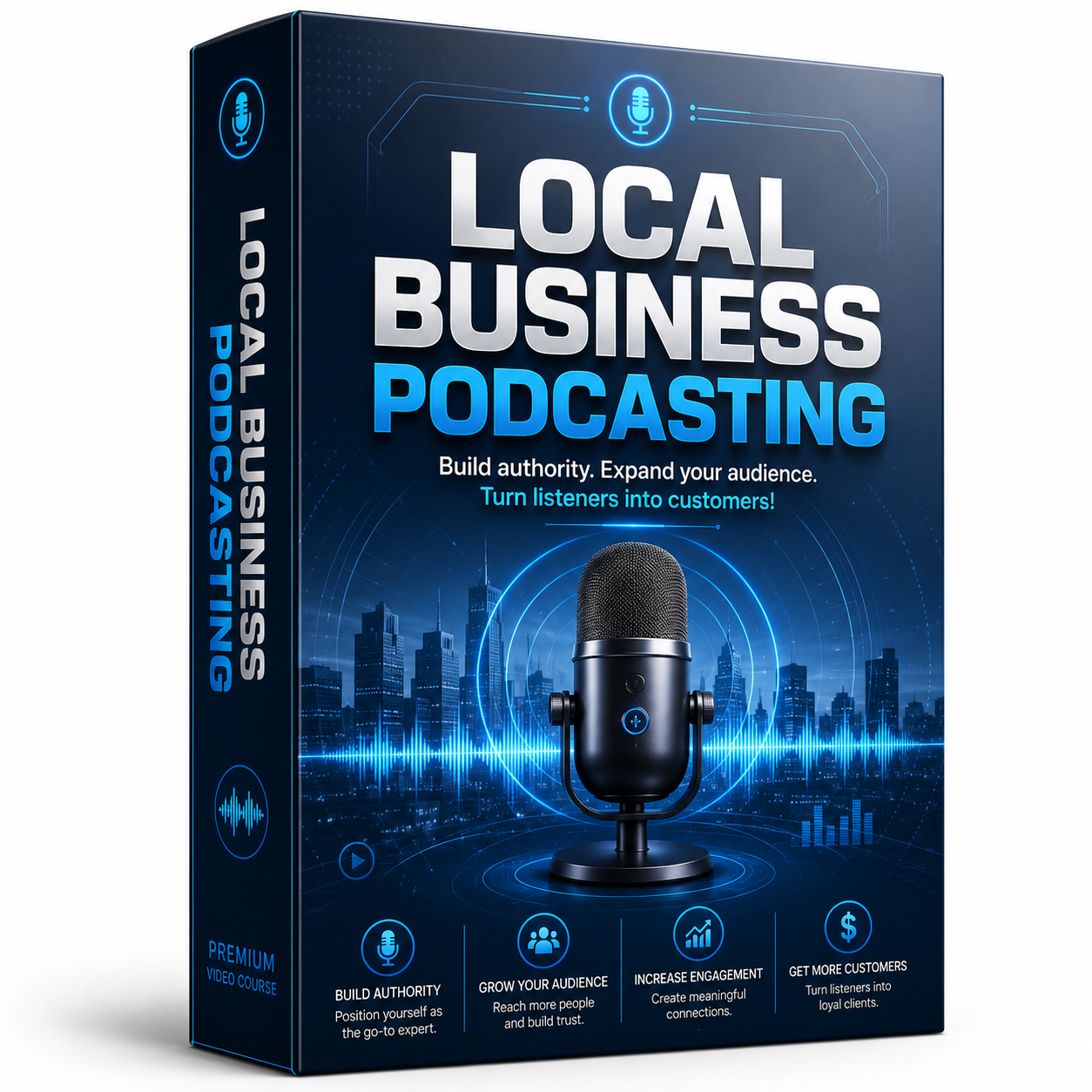 Local Business Podcasting course ecover