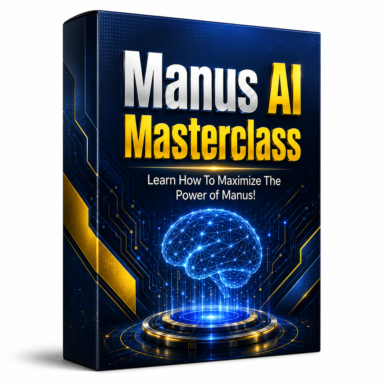 Manus AI Masterclass 3D course box